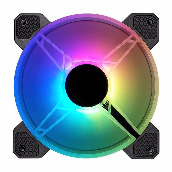 

fans & coolings style rgb case 120mm ultra-quiet chassis cooling with remote controller speed adjustable colorful cooler gdeal