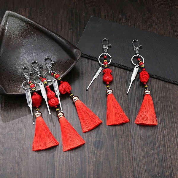 

chinese style products car pendant lobster key chain gift purse gourd bag