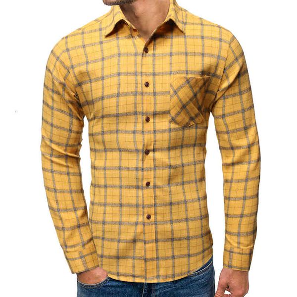 

men's casual shirts plaid flannel mens long sleeve social masculino brand autumn button checkerboard male chemises homme1 26sh, White;black
