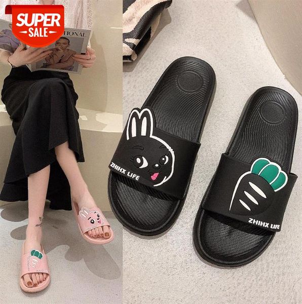 

cute slippers lady outer wear bathing female home character cartoon indoor bathroom sandals and #dd52, Black