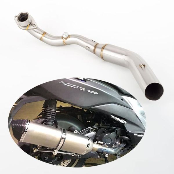 

motorcycle exhaust system modified motorbike escape front link pipe with for kymco xciting 400 s400i
