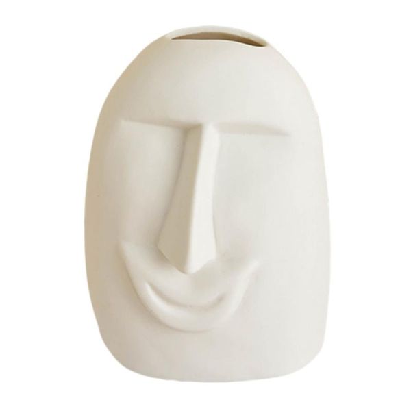 

vases 1pc abstract art vase minimalist ceramic pot flower adornment white