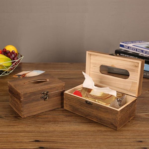 

tissue boxes & napkins wood napkin holder square shape wooden plastic box case home kitchen paper holdler storage @q
