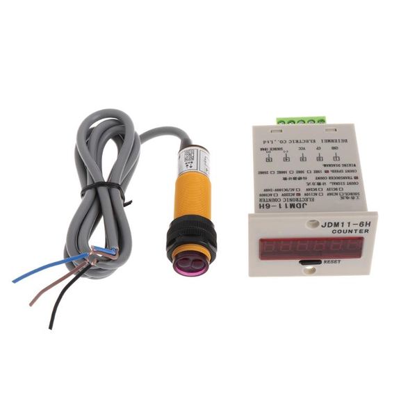

counters 6-digit led display 1-999999 counter adjustable npn poelectric sensor switch 32cc