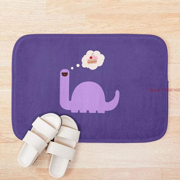 

mat cake o saurus purple doormat welcome home rectangle anti-slip carpet rug bedroom entrance floor mats bath