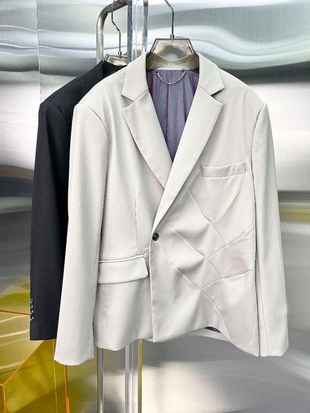 

women's suits & blazers autumn luxury 2021fw women loose blazer jacket ladies fashion coat overcoat 2 color gdnz 6.24, White;black