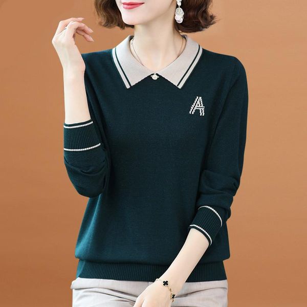 

women's sweaters knitted 2021 arrival korea style letter thin soft autumn casual pullover sweater shirts office lady work, White;black
