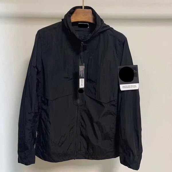 

2021 Welcome to fashion Island jacket early spring men and women daily casual zipper metal nylon windbreaker stone coat, Black;brown