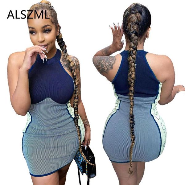 

summer sleeveless halter sheath mini dress female party club bodycon ladies vestidos casual dresses, Black;gray