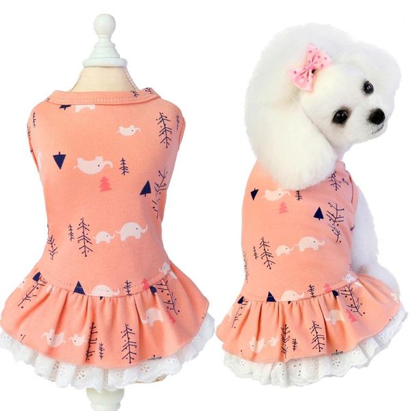 

dog apparel printed dresses for pet clothes puppy cat vest dress summer skirt cozy shirt girls vestido perro