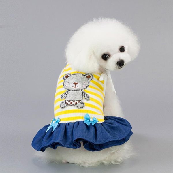 

dog apparel summer pet clothing skirt spring bear suspender