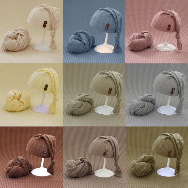 

caps & hats baby pography props born wrap blanket hat po studio camera background accessories, Yellow