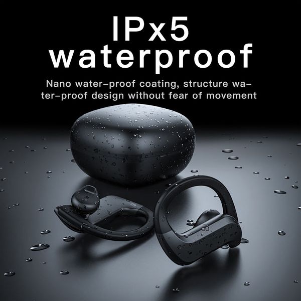 

md03 tws wireless bluetooth headphones stable ear-hook touch control digital display for oppo huawei iphone xiaomi sport earbuds