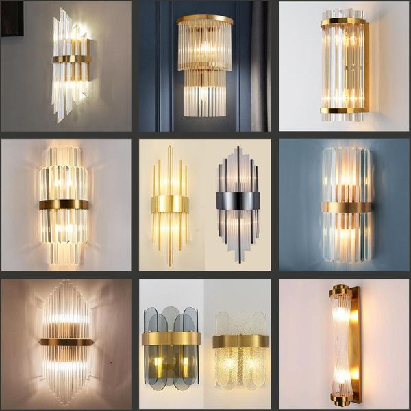 

wall lamps modern hanglampen crystal bedroom light lamp rope living room dining