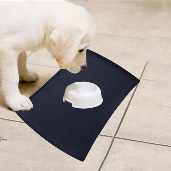 

waterproof pet mat silicone supplies 48x30cm (black) kennels & pens
