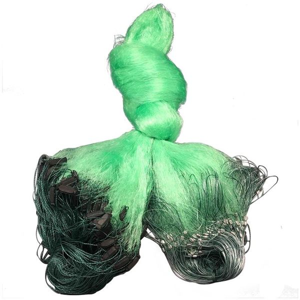 

fishing accessories 3 layers net fish gill with floats nylon sinking trap network mesh cast