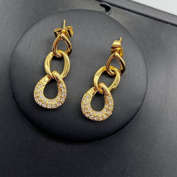 

hoop & huggie wholesale earrings for women stainless steel korean hypoallergenic personality pendant party accessories gift, Golden;silver