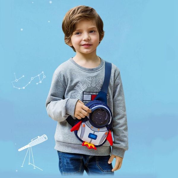 

anti-lost school bags for girls 3d rockets cartoon high-grade toy boys backpack kindergarten children's age 3-8