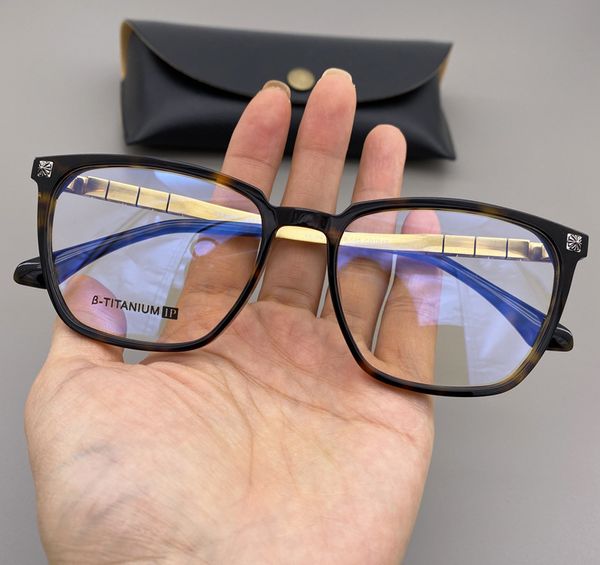 

new krosin glasses frame ultra light pure titanium plate wide face men and women versatile leisure myopia flat, White;black