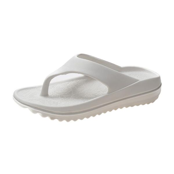 

slippers casual summer women's 2021 fashion all-match solid color outer wear flip-flops flat-bottomed simple, Black