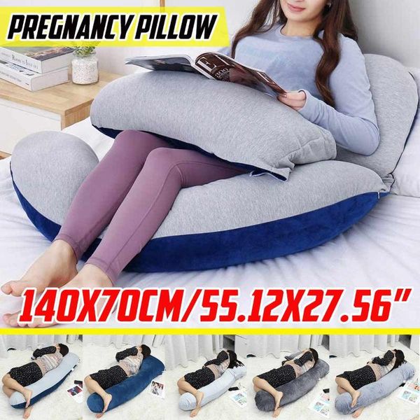 

pillow 140x70cm full body pregnancy maternity for pregnant women u shaped pillows side sleepers cushion bed