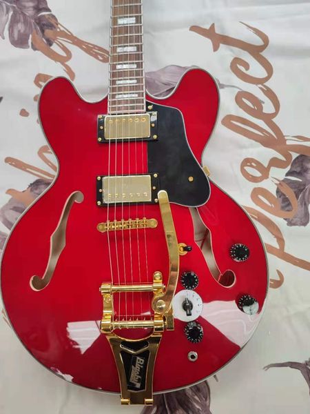 

red classic single rock 22 jazz electric guitar