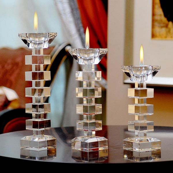 

candle holders europe style crystal candlestick religious tealight holder wedding decoration centerpieces table