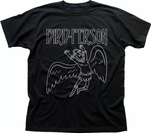 

bird person black printed t-shirt fn9256, White;black