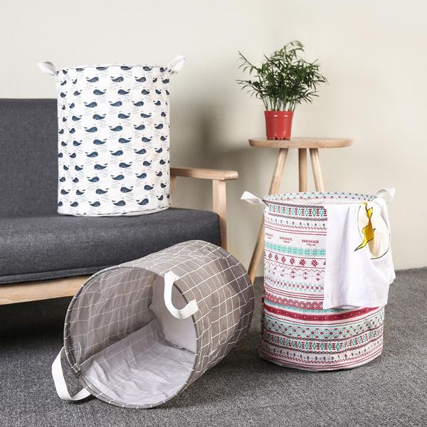 

laundry bags 40x50cm clothing basket bag storage folding large capacity clothes children toy bucket waterproof