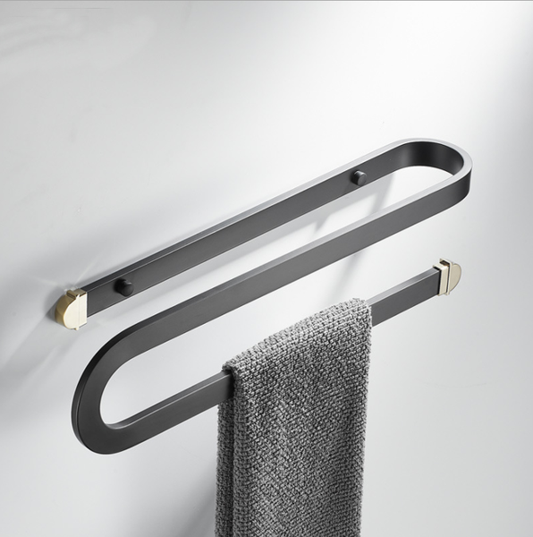 

towel racks black gold s style bathroom rack bar shelf holder space aluminum material