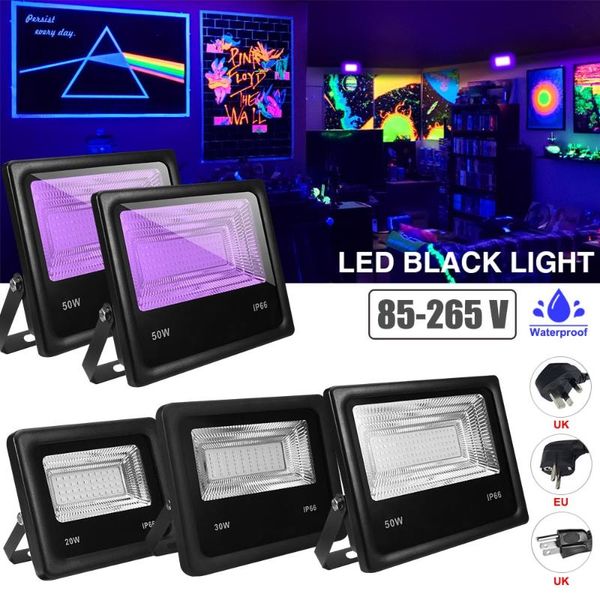 

floodlights 20w 30w 50w led flood light outdoor lighting purple floodlight ip66 waterproof spotlight street lamp 85-265v blacklight