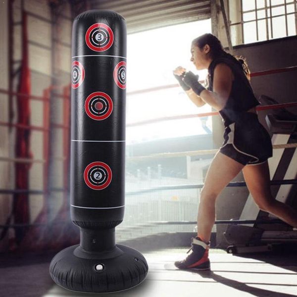 

1.45 / 1.55 1.6m inflatable boxing punching bag stress punch tumbler for children tower speed sandbag ba target d1a1 sand
