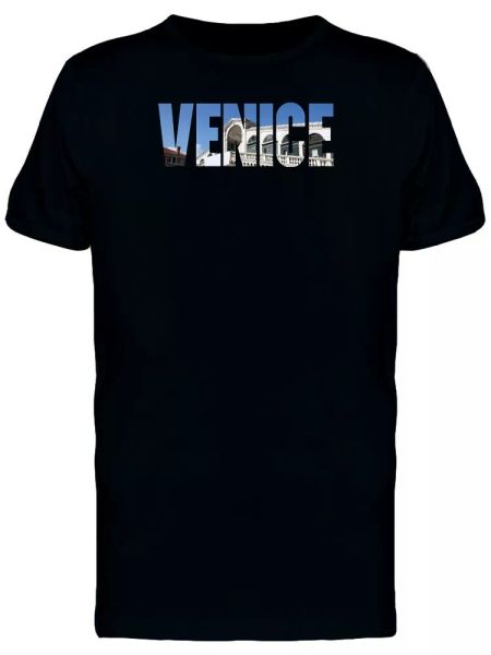 

Venice City Word With Photo Tee Men's -Image by Shutterstock, White;black