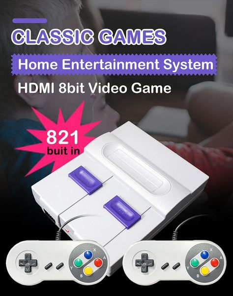 

bit retro game mini classic /av tv video console with 821/600 games for handheld players portable