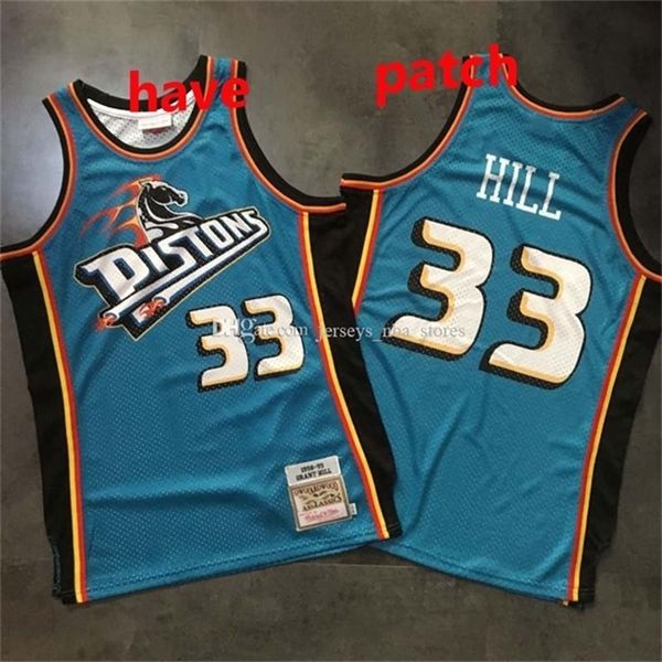 

09men\rdetroit\rpistons grant hill mitchell & ness teal road 1998/99 hardwoods classics authentic jersey 01, Black