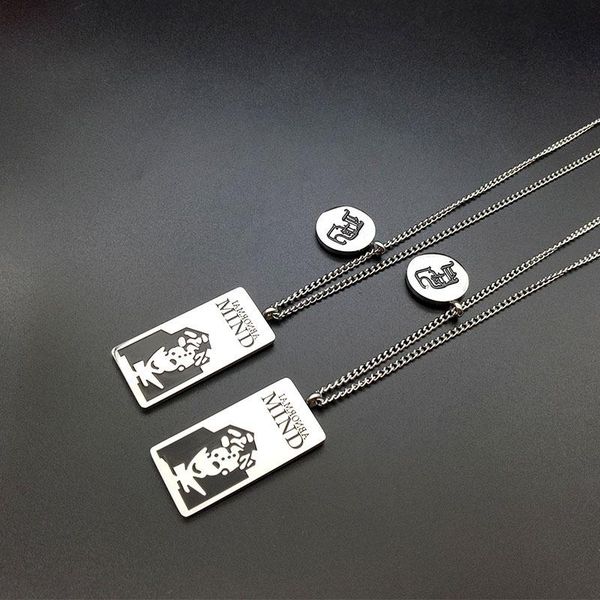 

pendant necklaces chian men stainless steel steampunk fashion coin hip hop pendants jewelry for neck male accessories, Silver