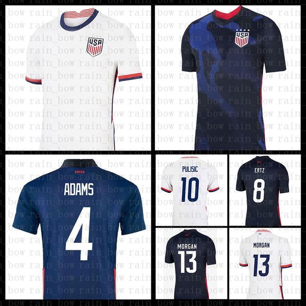 

usa soccer jersey 2021 football shirt pulisic maillot de foot reyna men's adams uniforms mckennie dest lletge musah weah yedlin morris, Black;red