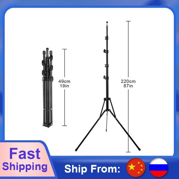 

tripods pography foldable light stand tripod for camera flash studio umbrellas reflector background 220cm loading 3kg