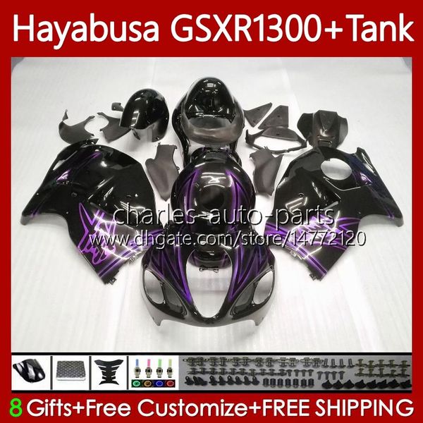 Corpi Per SUZUKI GSX-R1300 Hayabusa GSXR-1300 GSXR 1300 CC 96-07 74No.210 1300CC GSXR1300 96 1996 Viola nero 1997 1998 1999 2000 2001 GSX R1300 02 03 04 05 06 07 Carenatura