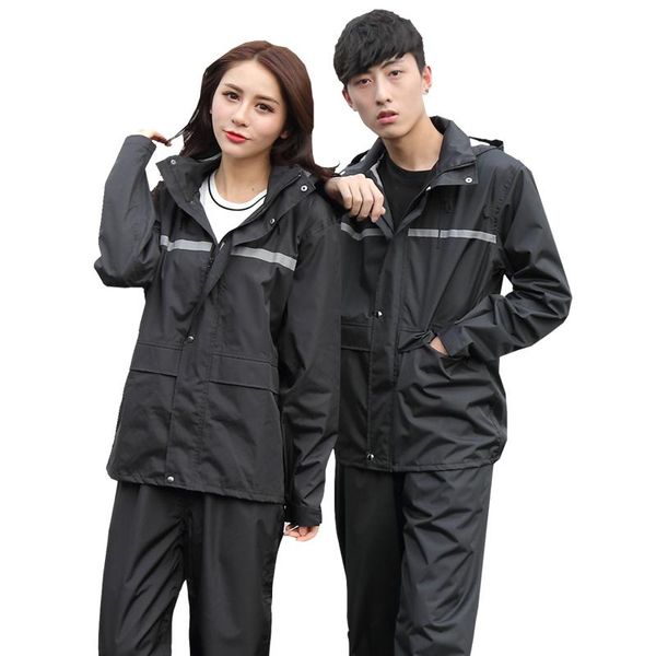 

raincoats full body reflective long rainstorm thicken split electric car chubasquero moto waterproof suit di50yy
