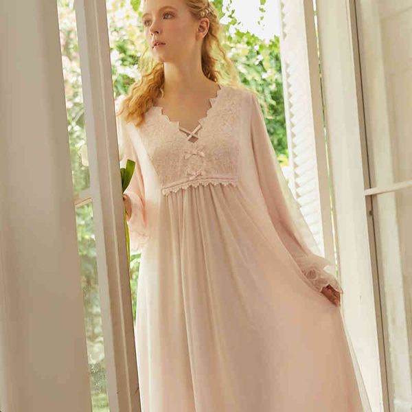 

women's sleepwear nightgown vintage s womens autumn v-neck night wear women sweet romantic igyz, Black;red