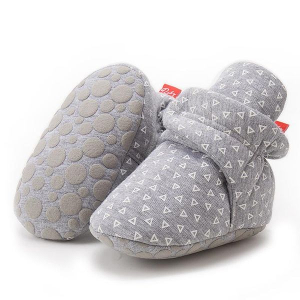 

first walkers born baby winter warm shoes boy girl soft soled toddler kid boots print non-slip walking thick cotton crib