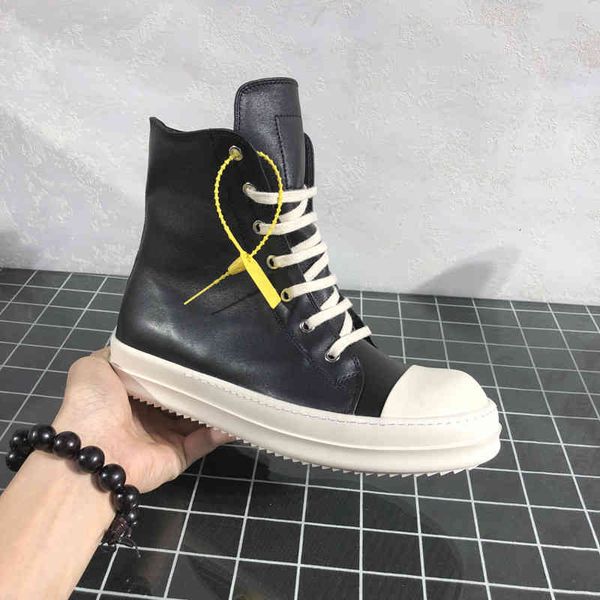 

boots fashion men sneakers lace-up flats shoes high ankle comfortable man zapatos de hombre 11#25/20d50 0iy0, Black
