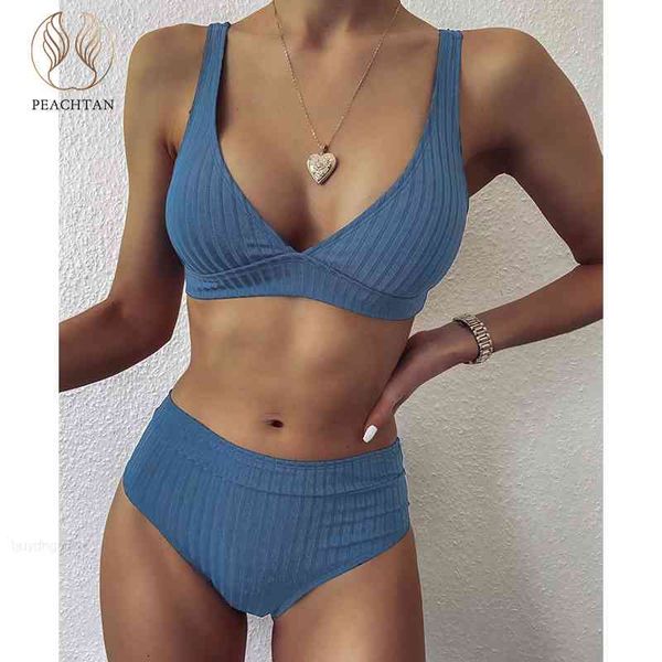 

high women summer solid bandage bikini set 2021 waist push up swimsuit swimwear bathing suit beachwear biquini, White;black