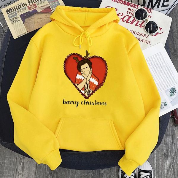 

men's hoodies & sweatshirts 2021 christmas time print hoodie love fashion men aesthetic crewneck sweatshirt, Black