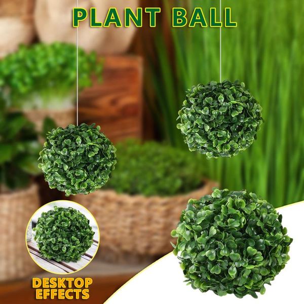

home decor simulation grass ball artificial plant milan decorative plastic flowers garden decoration & wreaths