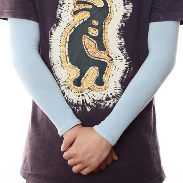 Fingerlose Handschuhe im Stil von Armstulpen, Sonnenschutz, UV-Schutz, wärmer, halbe lange Manschette für Damen und Herren, mehrfarbig