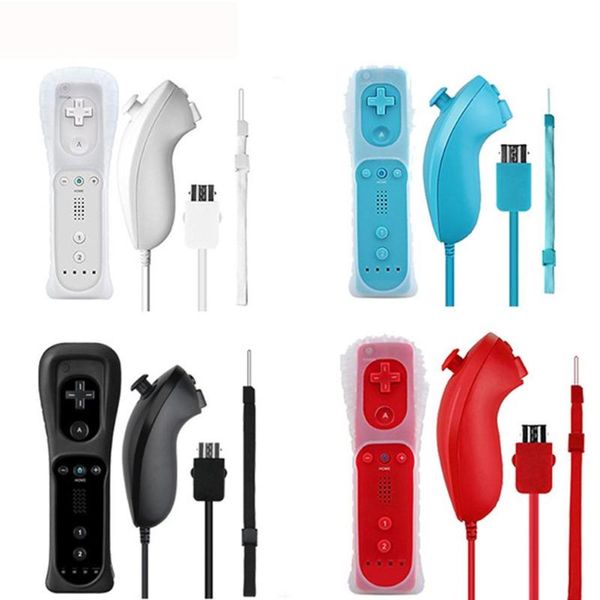 

gmepad for wiiu/wii handle straight + curved right built-in accelerator 2-in-1 left gaming game controllers & joysticks