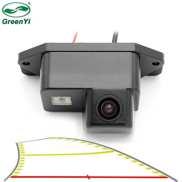

car rear view cameras& parking sensors intelligent dynamic trajectory tracks line camera backup reverse for mitsubishi lancer ex 2008-2021