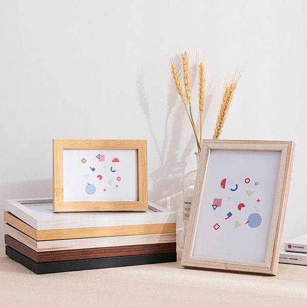 

frames nordic wind modern simple wooden po frame set a variety of sizes pos wall hanging horizontal and vertical